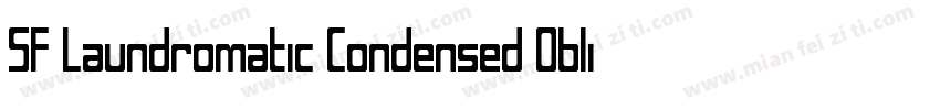 SF Laundromatic Condensed Oblique字体转换